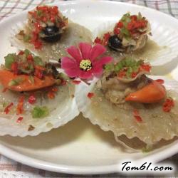 蒜蓉粉丝蒸扇贝的做法