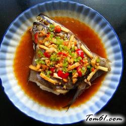 清蒸黑鱼头的做法