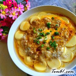 日本豆腐肉末蒸蛋的做法