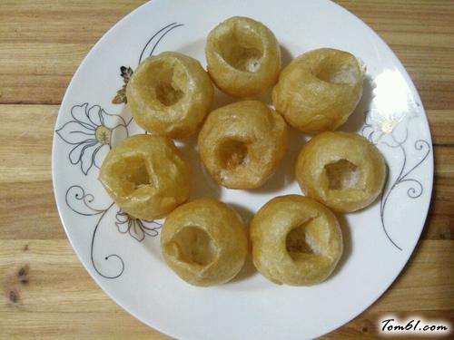 【清蒸油面筋塞肉】