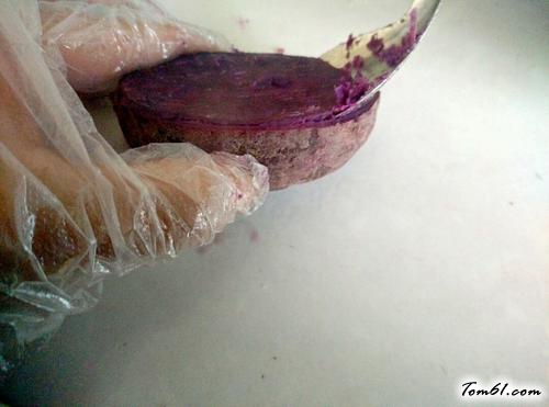 【紫薯糯米团】