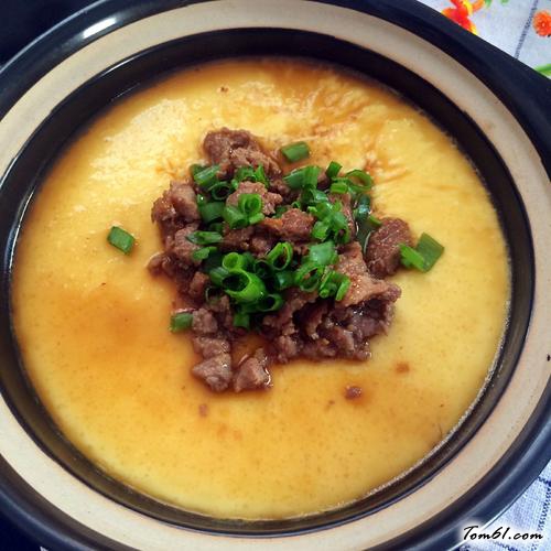 【肉末蒸蛋】