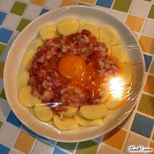 【日本豆腐肉末蒸蛋】