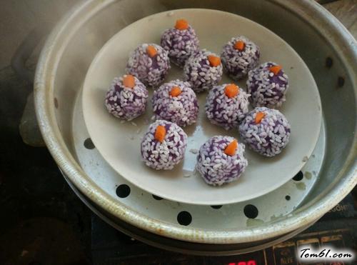 【紫薯糯米团】