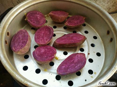 【紫薯糯米团】