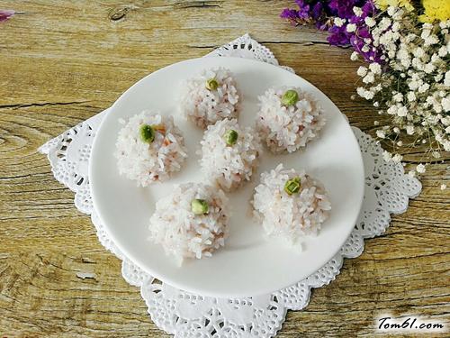 【清蒸大米虾丸】