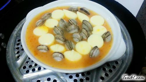 【蛤蜊蒸蛋（日本豆腐）】