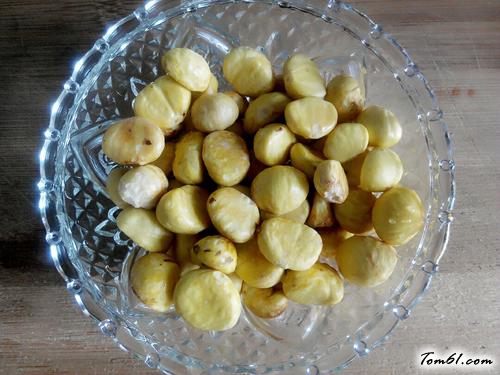 【排骨蒸板栗】