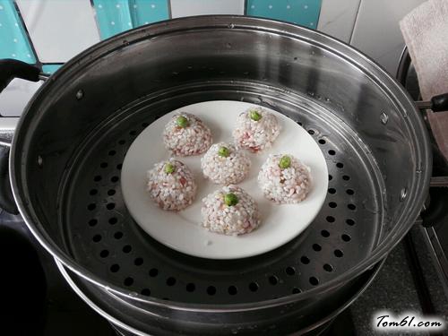 【清蒸大米虾丸】