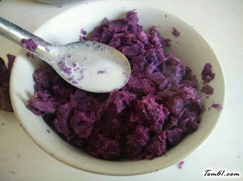 【紫薯糯米团】