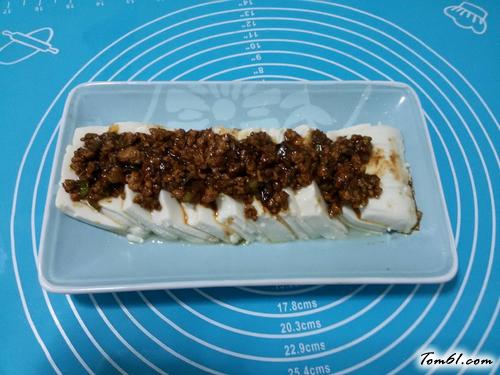 【肉末蒸豆腐】