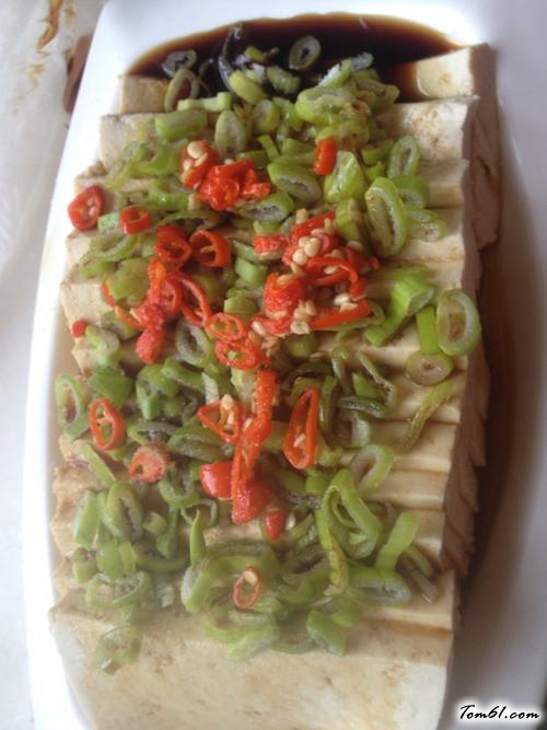 【微波炉蒸豆腐】