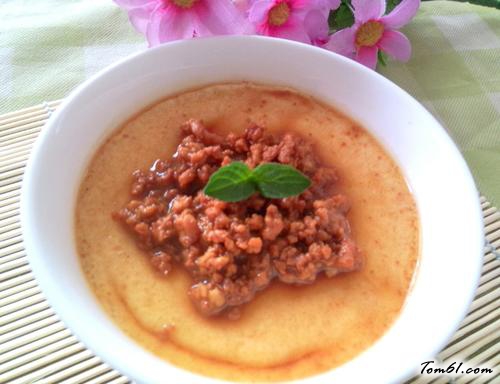 【肉末鸡蛋羹】