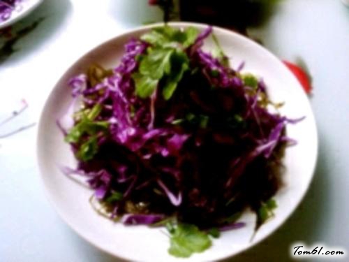 【海带拌紫甘蓝】