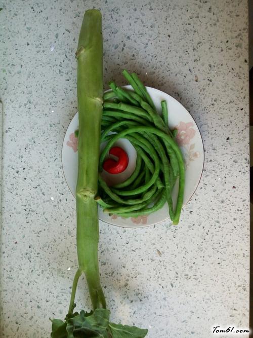 【清拌芥兰豇豆角】