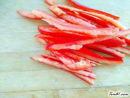 【凉拌杏仁青红椒】