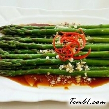 油淋芦笋的做法