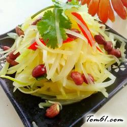 抢拌三丝花生米的做法