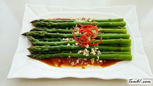 【油淋芦笋】