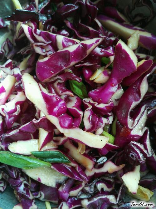 【凉拌紫甘蓝】