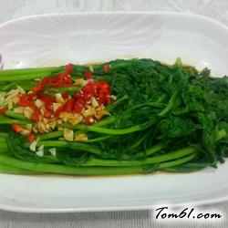 白灼茼蒿的做法