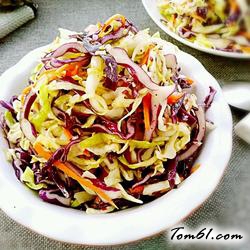 凉拌三丝卷心菜的做法