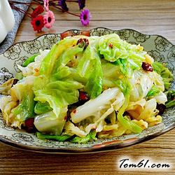 凉拌手撕卷心菜的做法