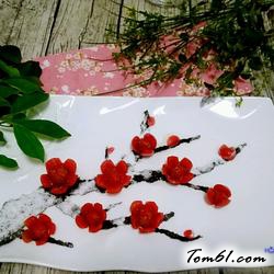 红梅傲雪的做法