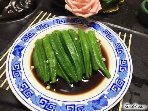 【凉拌秋葵(芥末味)】