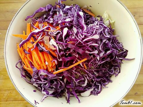 【凉拌三丝卷心菜】