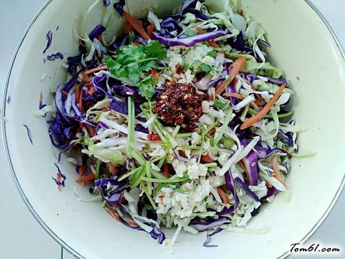 【凉拌三丝卷心菜】