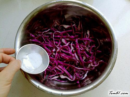 【凉拌紫甘蓝】