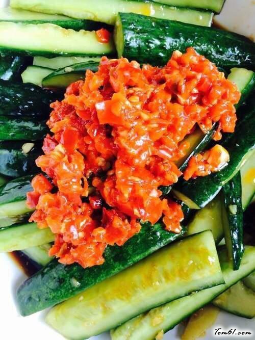 【自制剁椒酱黄瓜】