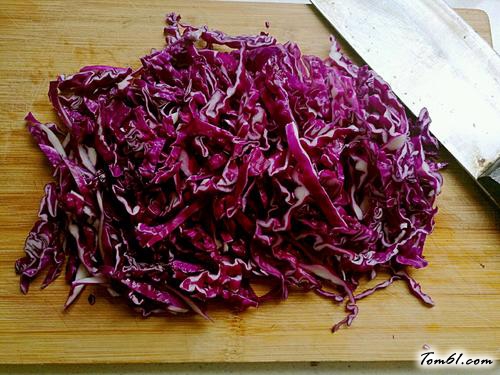 【凉拌紫甘蓝】