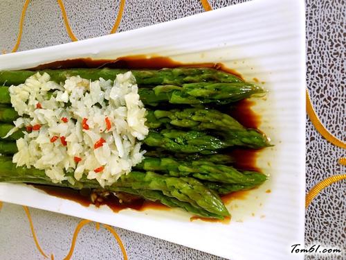 【蒜蓉白灼芦笋】