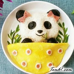 大熊猫饭团的做法