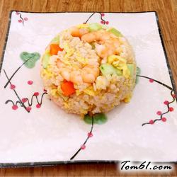 虾仁炒饭的做法