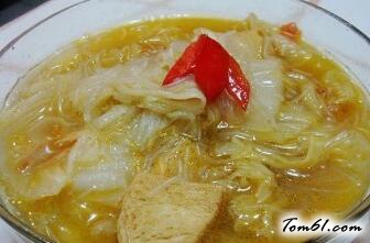 白菜粉丝炖豆腐，深受欢迎的农家家常菜