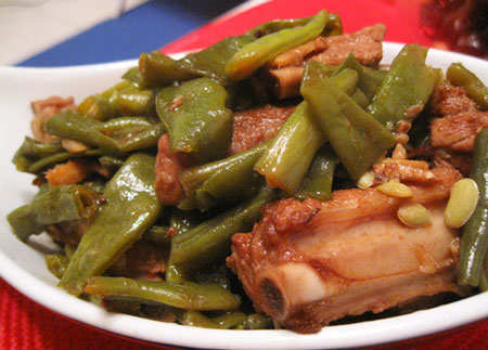 豆角炖排骨，跟闺蜜学做东北家常菜