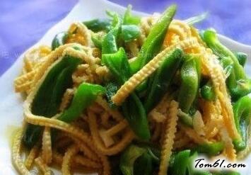 东北尖椒干豆腐的简单做法