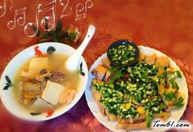 广东响螺煲鸡，一鸡两吃、有汤有菜