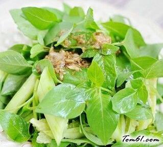 荆芥拌黄瓜，河南人爱吃的家常菜