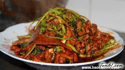 湖南香菜炒牛肉的家常做法