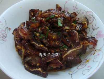 湖南腊猪耳的经典吃法，湖南腊猪耳处理好吃