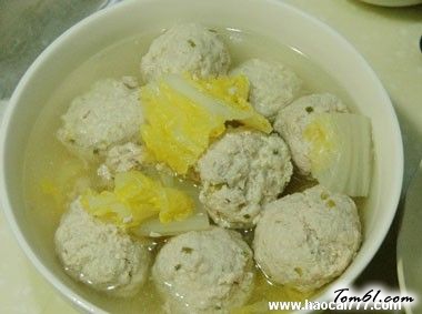 四川白菜丸子的做法