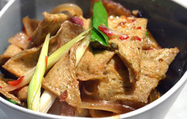 五花肉炒千叶豆腐的简单家常做法