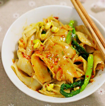 陕西油泼扯面的家常做法图解，油泼扯面怎么