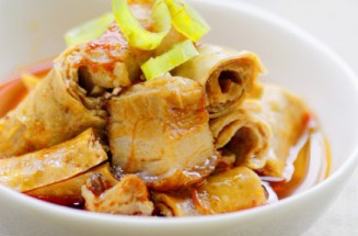 豆筋烧五花肉的做法3种