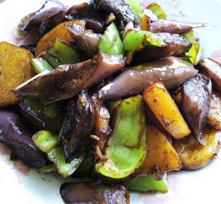 台湾干贝炒茄子的做法