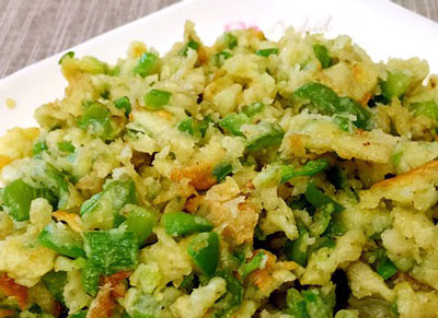 做面煎辣椒加点鸡蛋更好吃